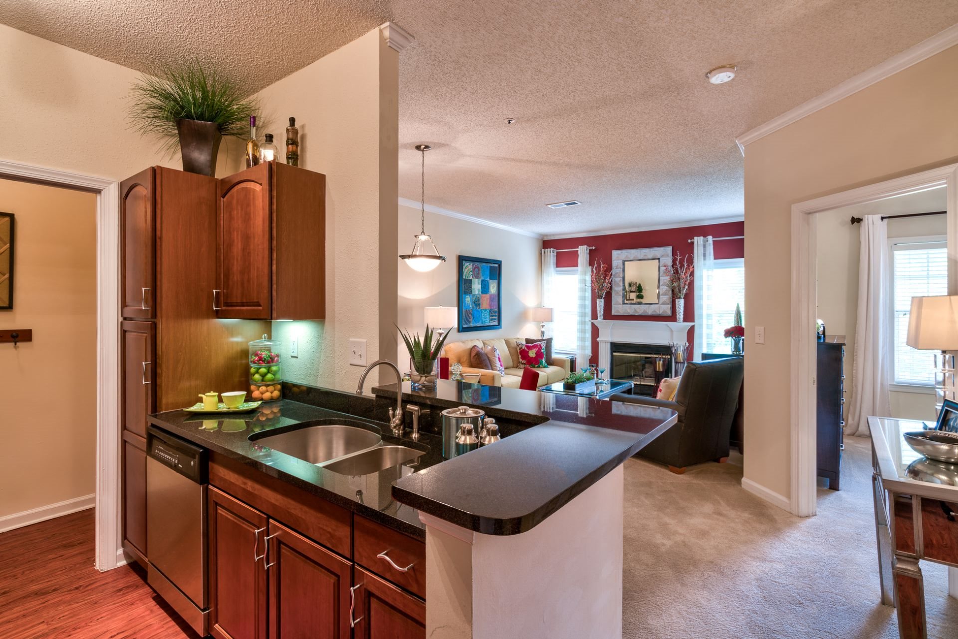 Interiors Berkshires at Lenox Park open-concept apartments